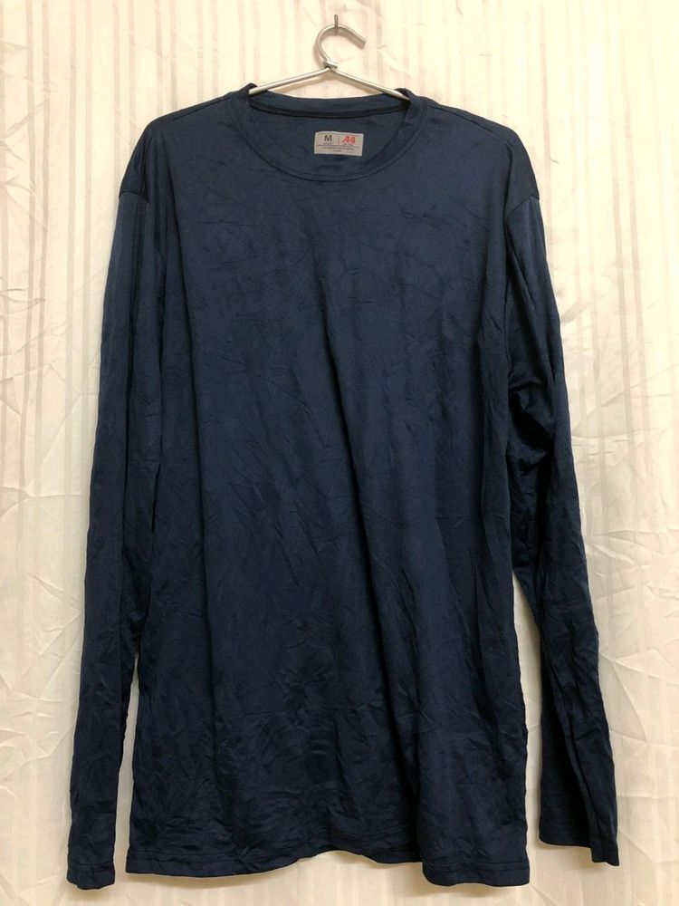 A4 Blue Long Sleeve T Shirt