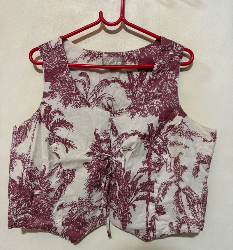 Tropical Print Vest Top (Westside)