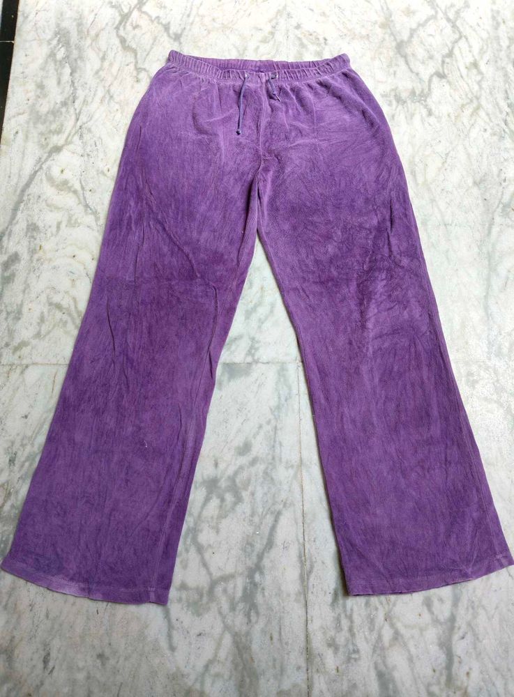 Purple Velour Lounge Pants