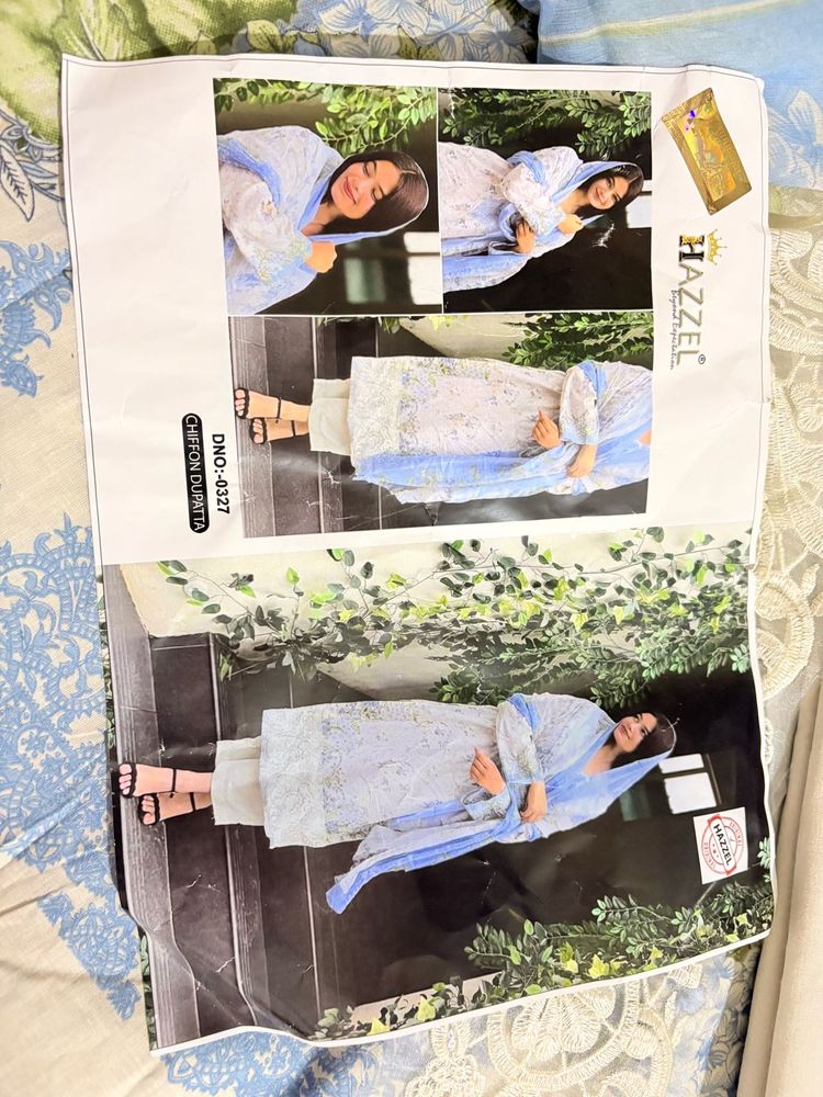 Pakistani Suit material with patches