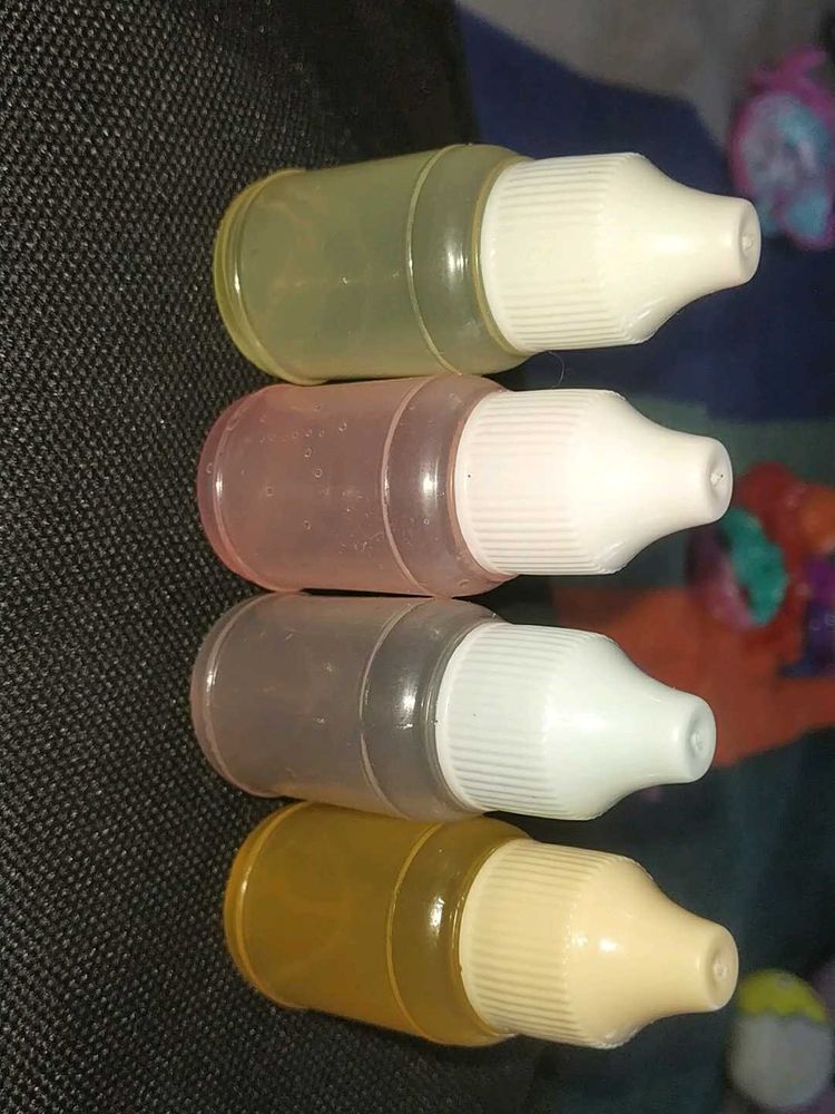 Empty colored Dropper Bottles