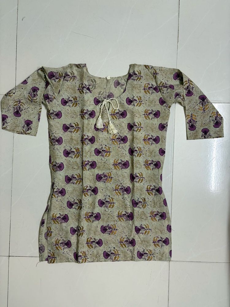 Floral Print Kurta