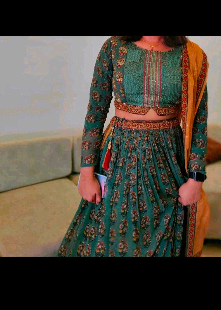 Stunning Olive Green Lehenga for Sale🌿