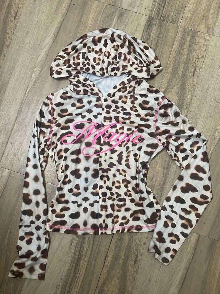 Leopard Magic Zip-Up Hoodie