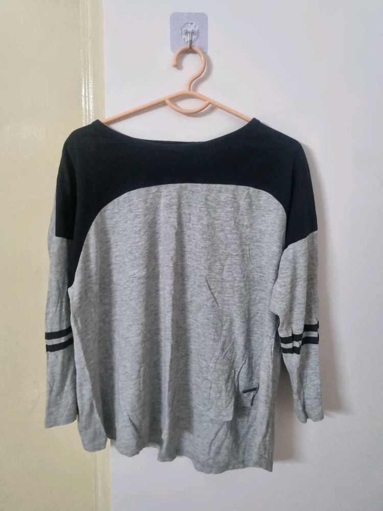 Gym Two-Tone Long Sleeve Top