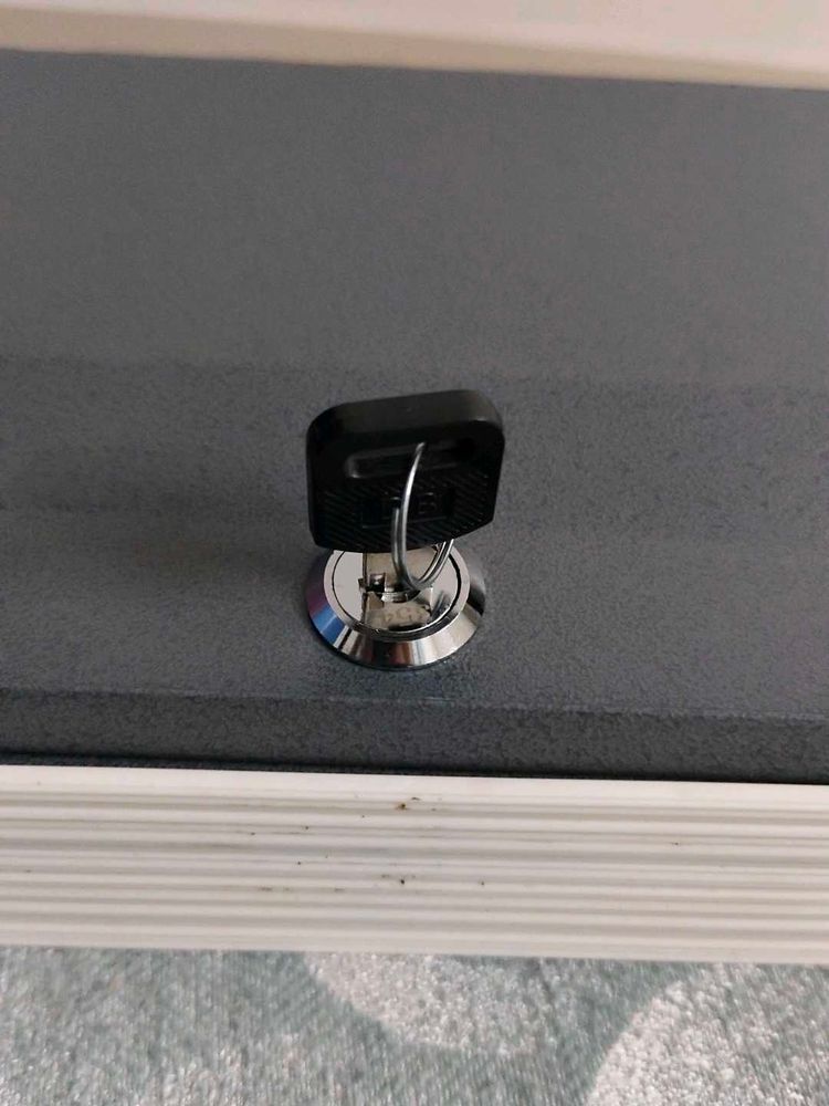 mini iron locker with keys..