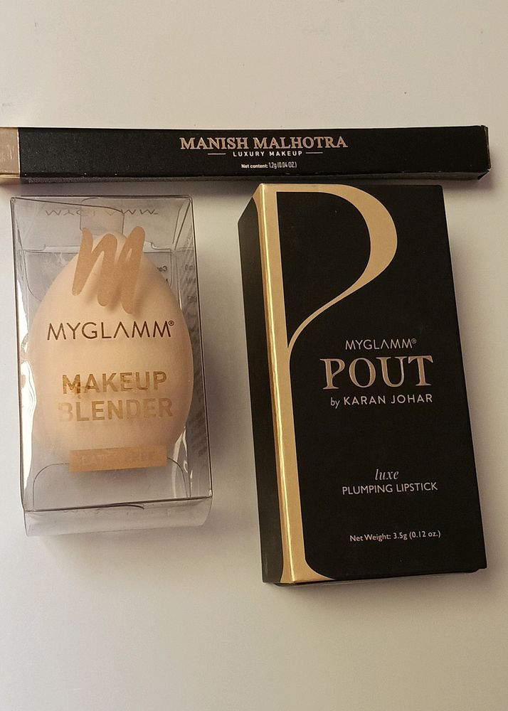 Combo Of 2  Myglamm , Beauty Blender, Eyeliner