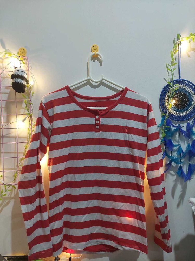 Striped Long Sleeve Top