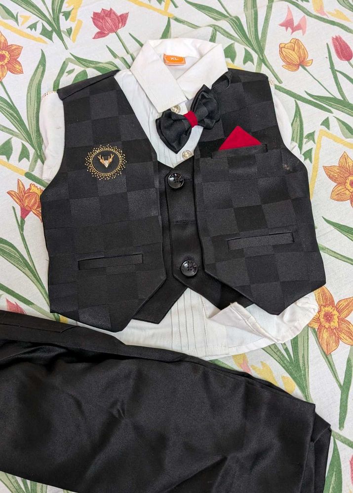 Party wear suit with bow tie for boys