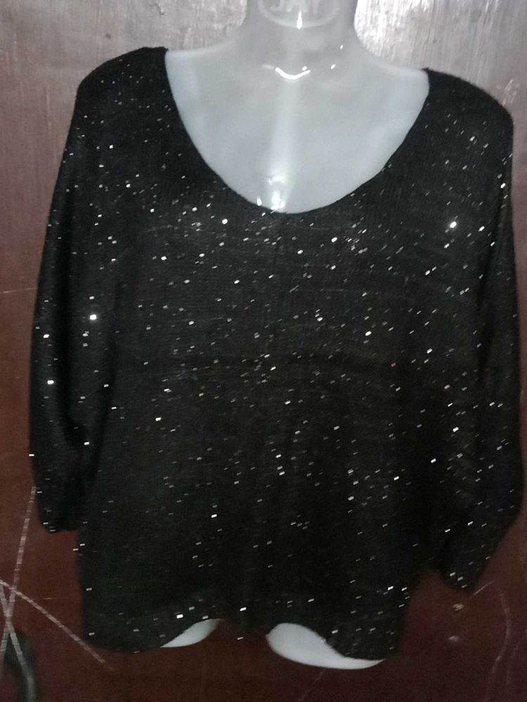 Sparkly Black Top