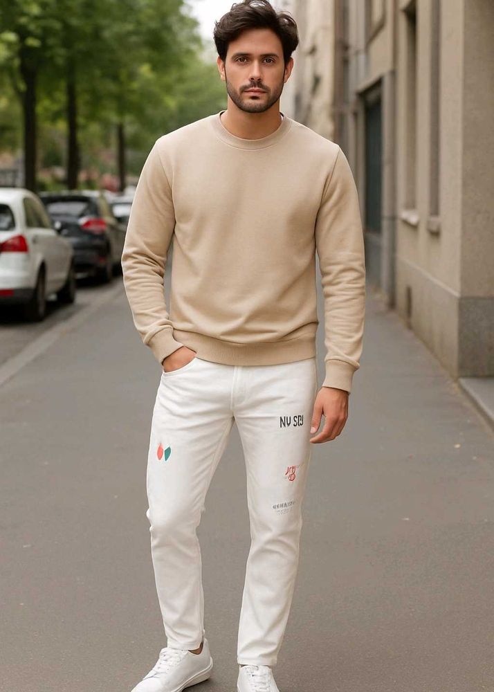 Slim White Pant