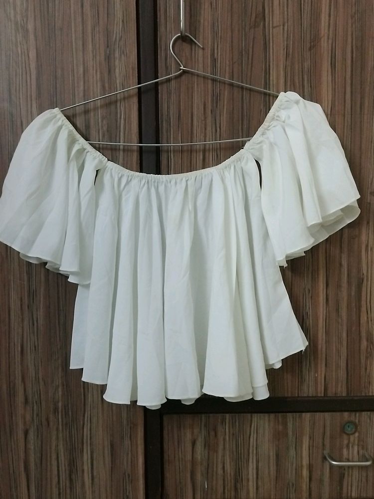 White Off Shoulder Top