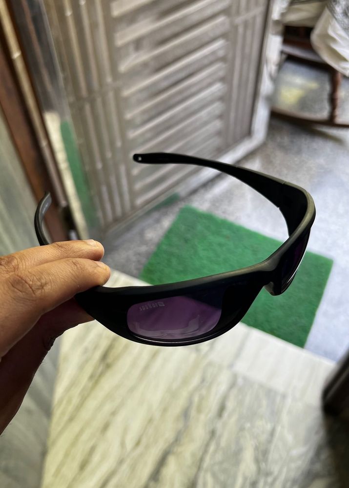 Black Sporty Sunglasses by Spykar