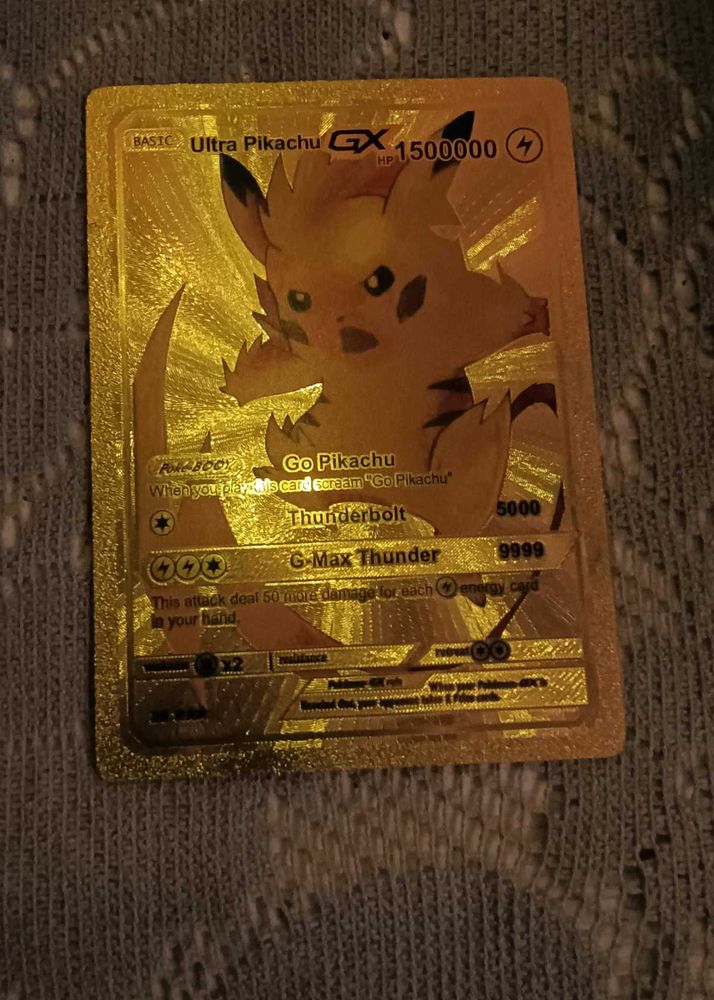 Pokemon Gold Card