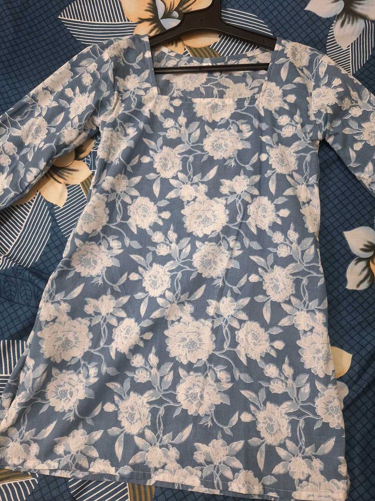 Floral Print Kurta