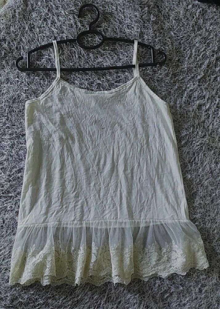 Lace Trim Cami Top
