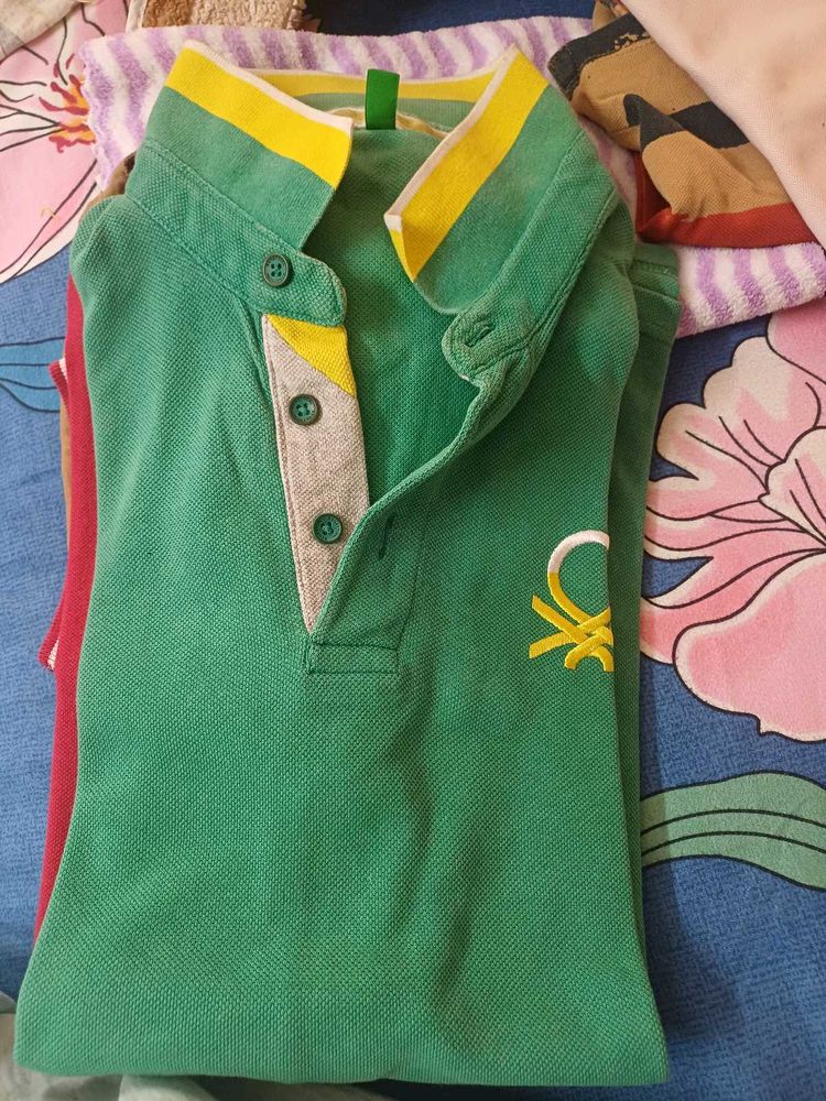 Green Colour UCB Tshirt Men