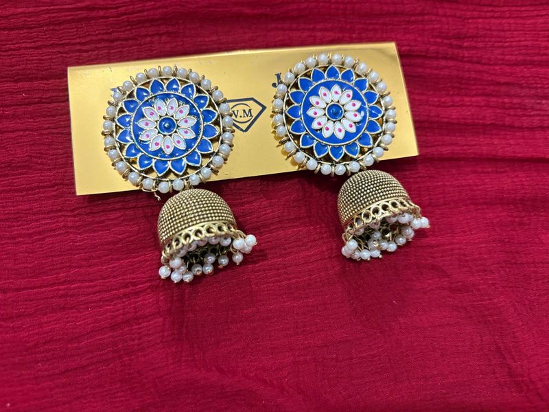 Party Wear Jhumka Earrings Premium