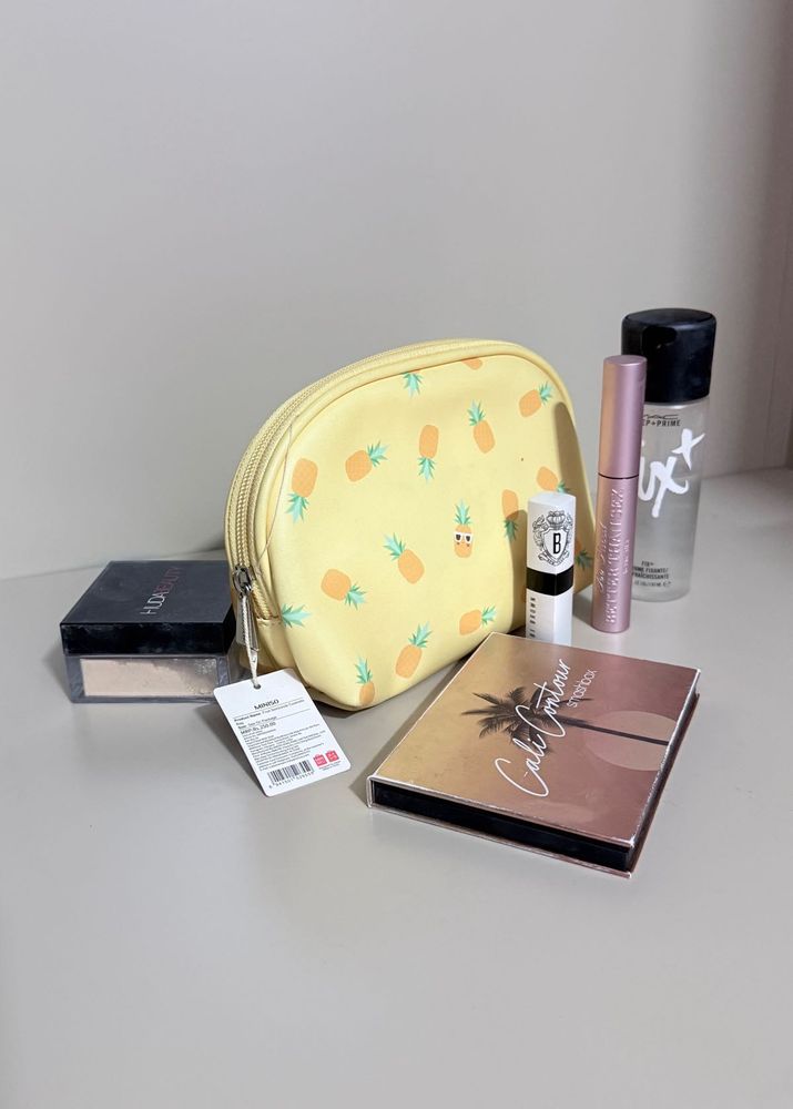 MINISO yellow pineapple print pouch (Pouch Only)