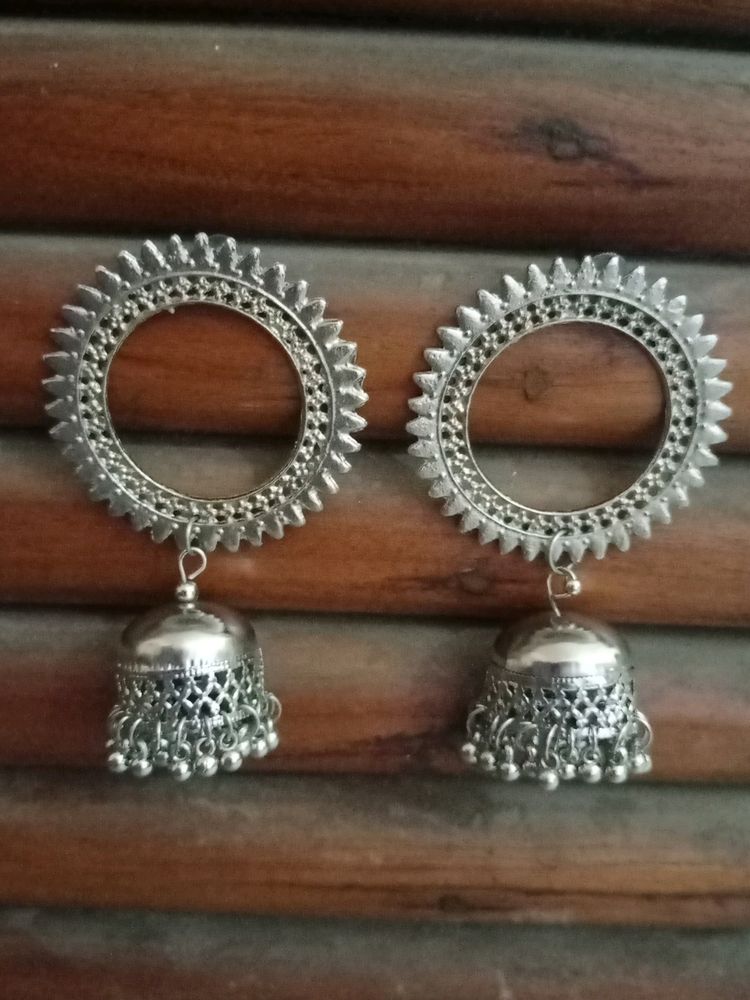 Silver Jhumka