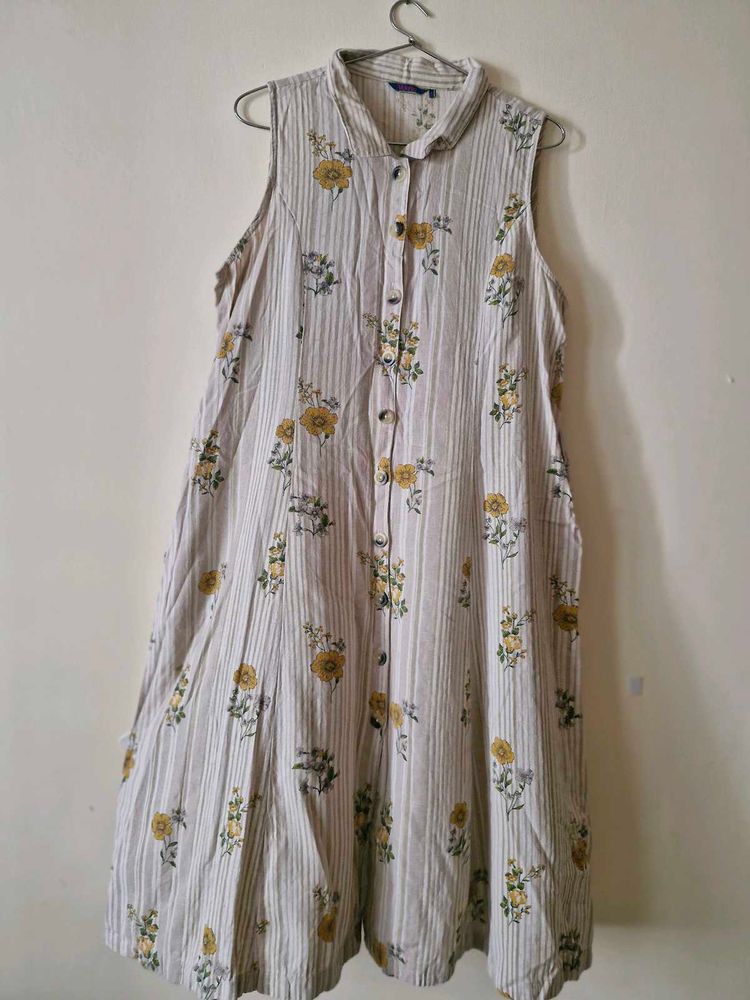 Floral Striped Dress