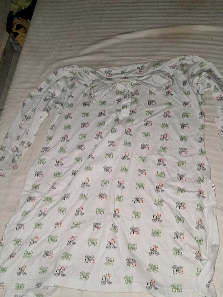 Printed Long Sleeve Top