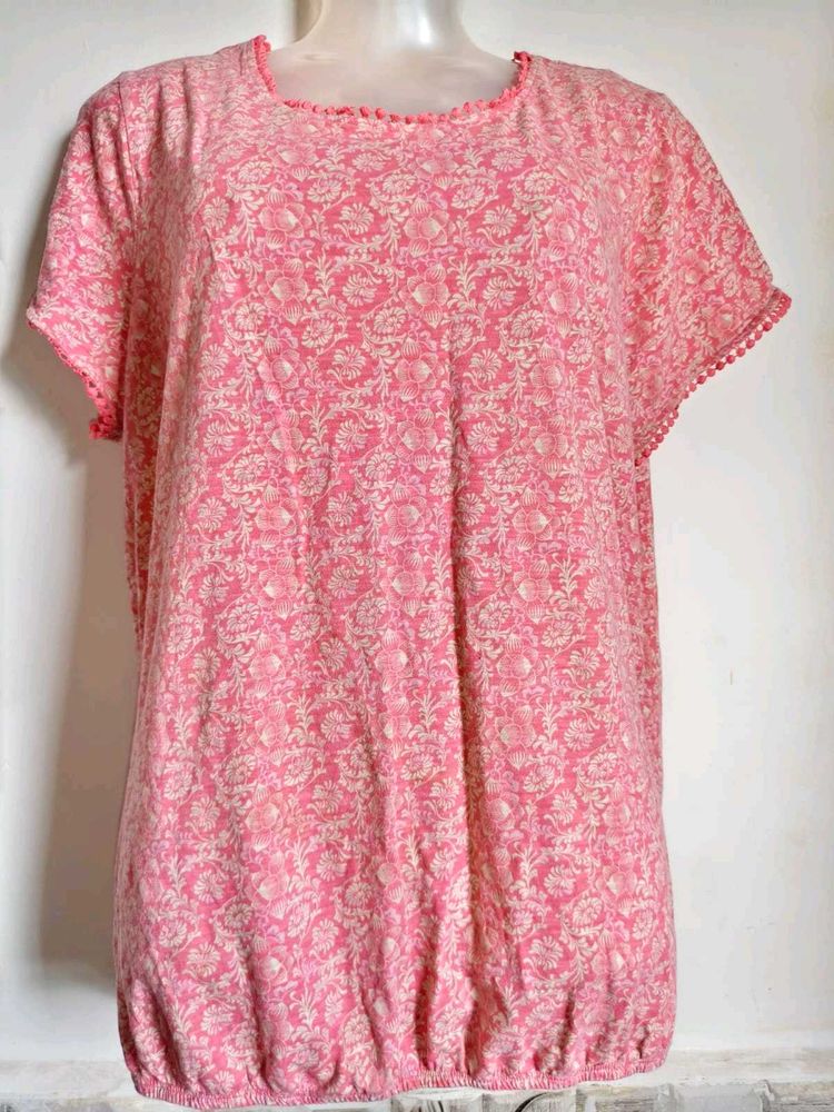 🎊Buy 1, Get 1 Free🎁L-XL Pink Floral Top