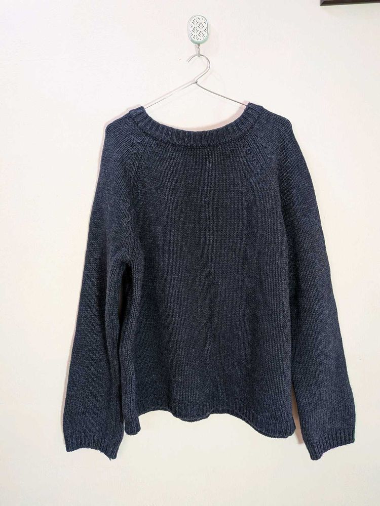 Cozy Blue Knit Sweater