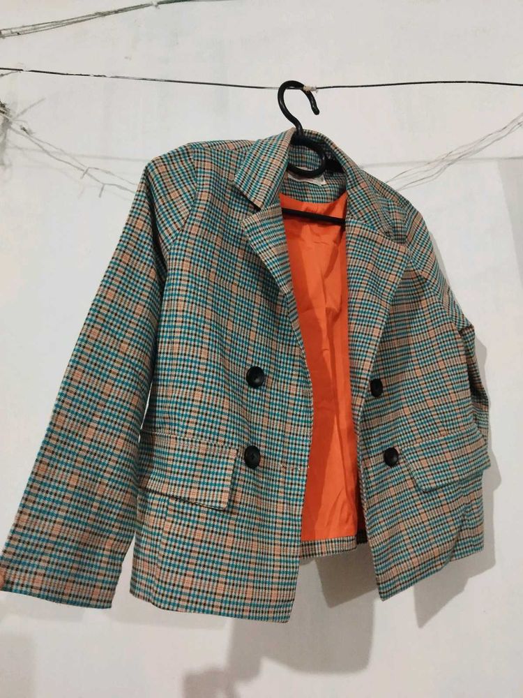 Plaid Or Checked Blazer