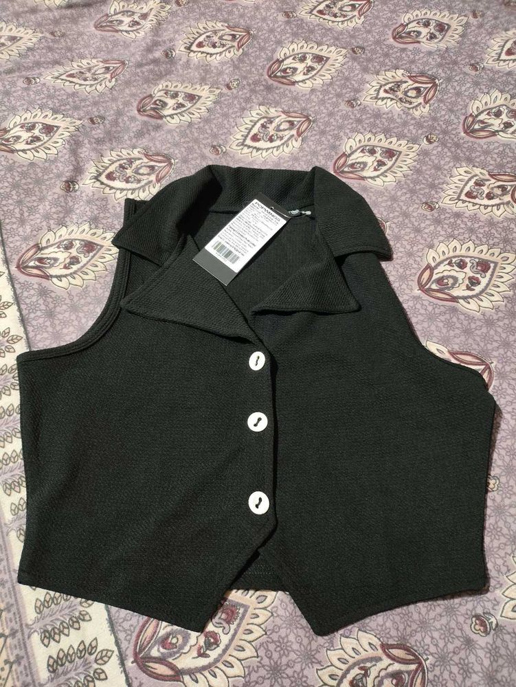 Styling Black V Neck Top