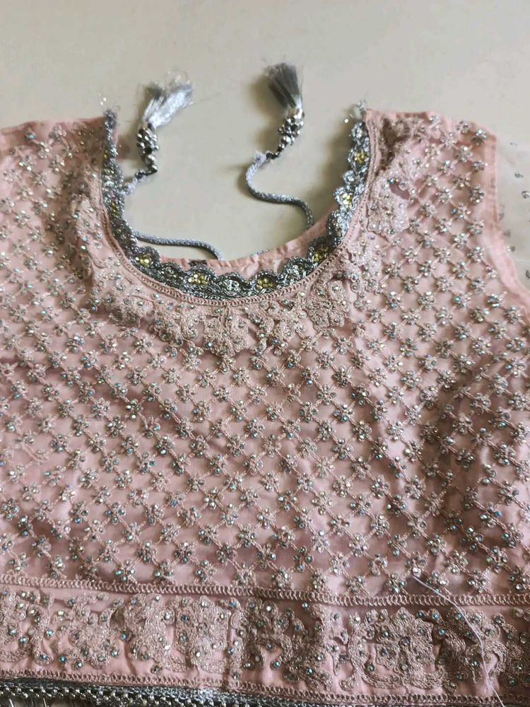 baby pink lahenga choli