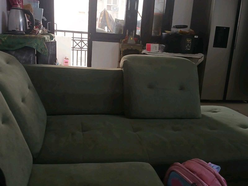 Comfortable Green Sectional Sofa