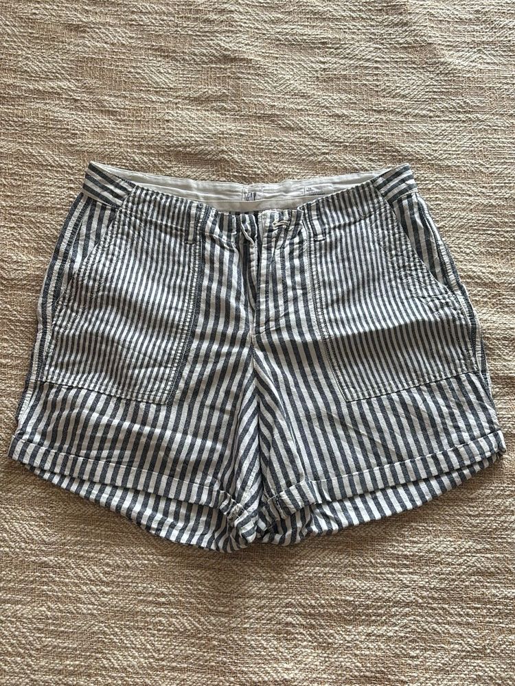 Striped Denim Shorts (GAP)