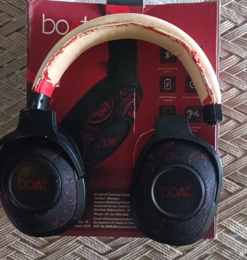 BOAT Rockerz headphones working but broken