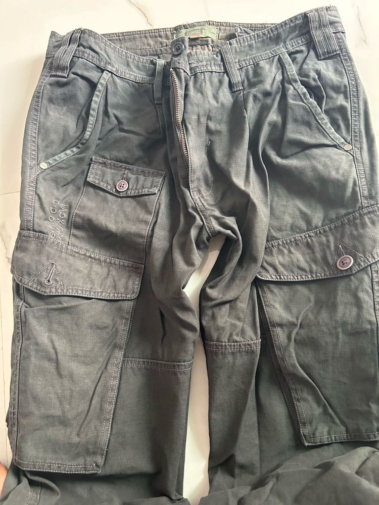Vintage Olive Green Cargo Pants