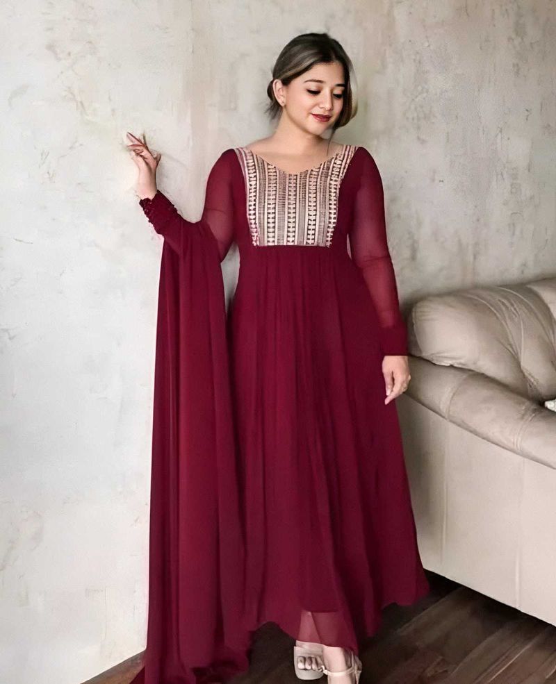 Anarkali Dupatta Set