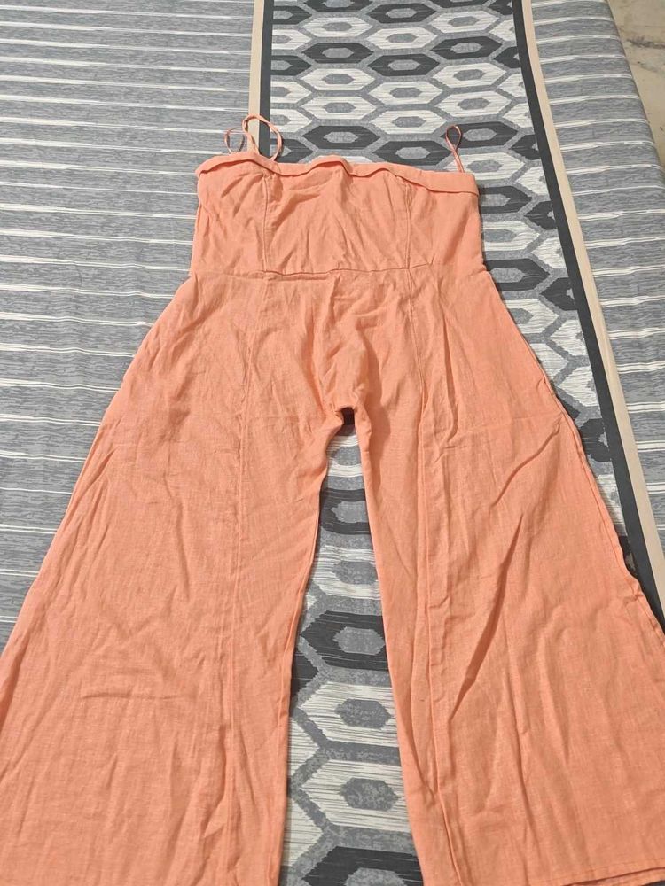 Peach Jumpsuit - Casual &amp; Chic