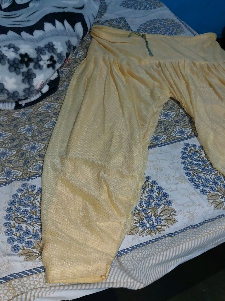 Yellow Patiala Salwar For Girls