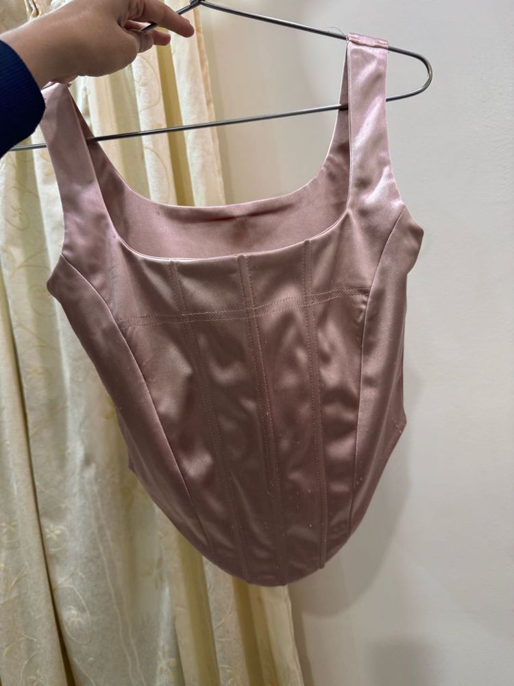 Satin Corset Style Top