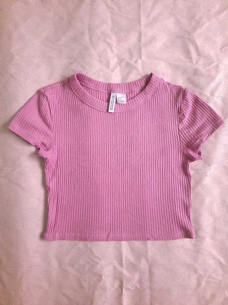 H&amp;M Ribbed Crop Top