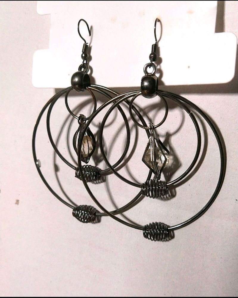 Black western earrings