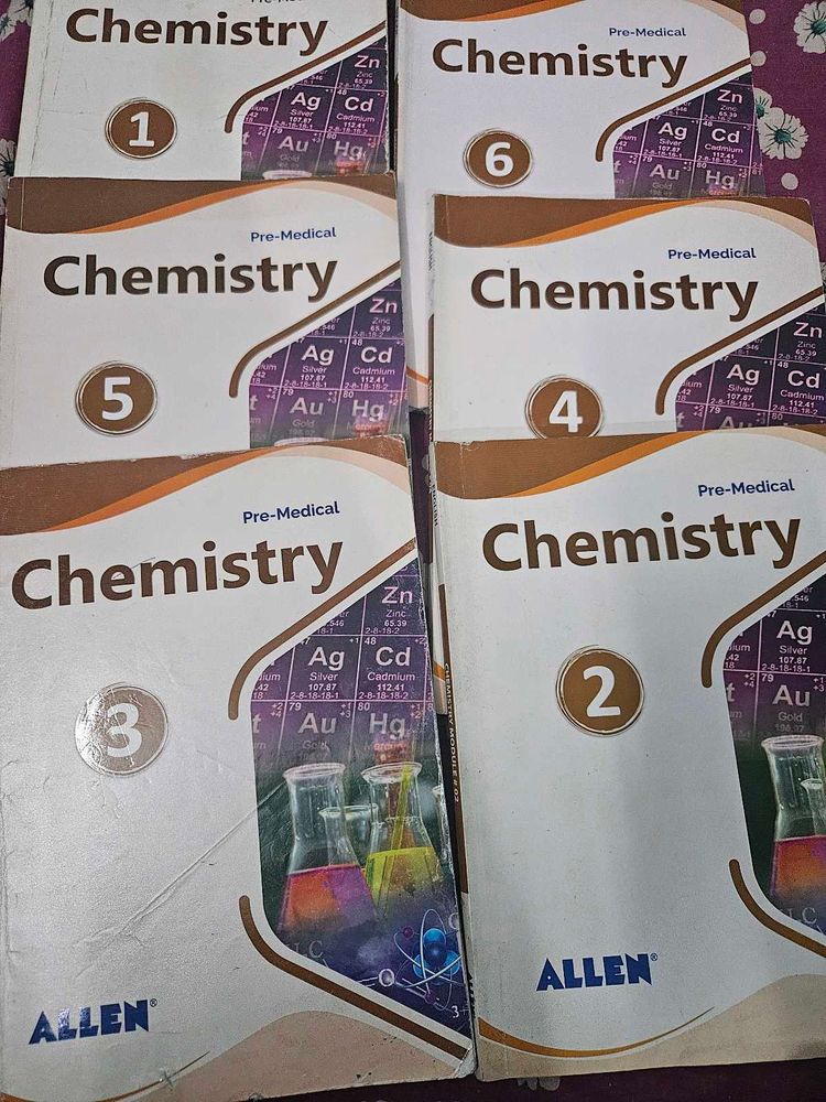 Allen Chemistry Pre-Medical Books (1-6)2023