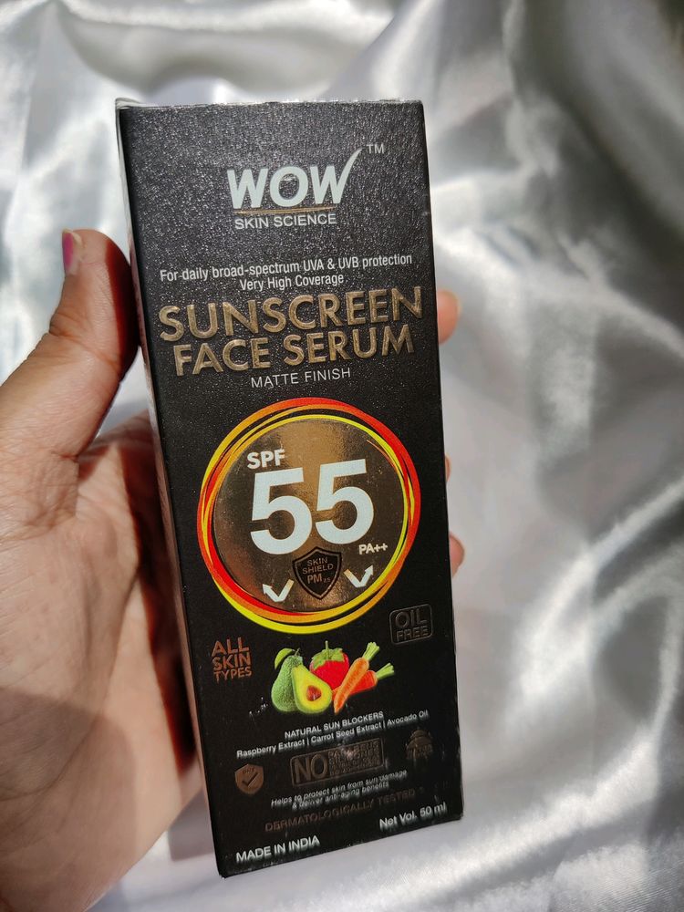 Wow Skin Science Sunscreen Face Serum Spf 55,
