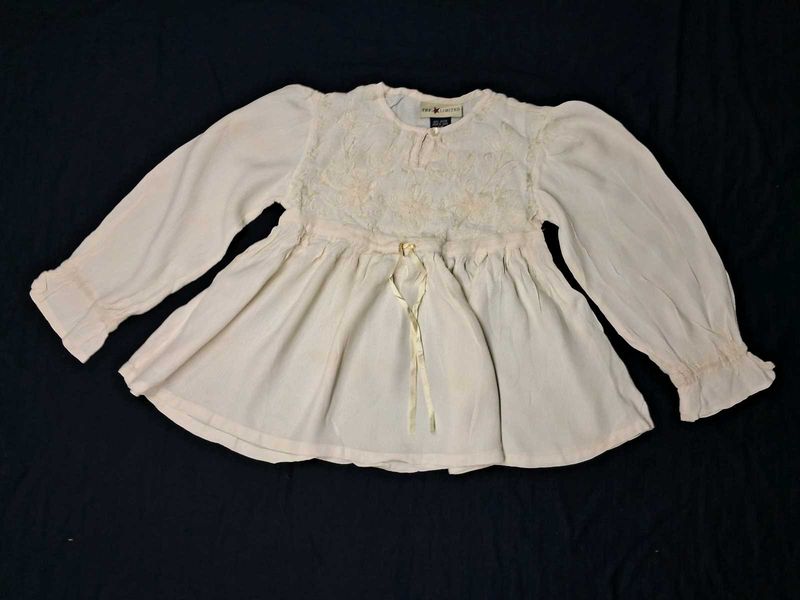 Girls Creamy Top