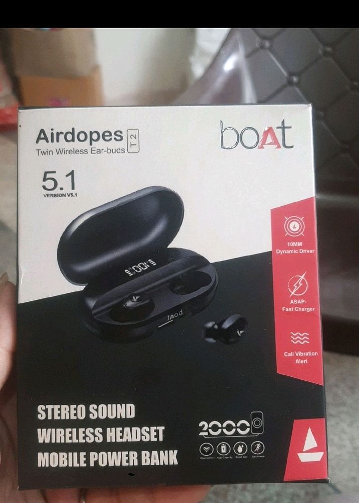 BOAT AIRDOPES T2 BLACK