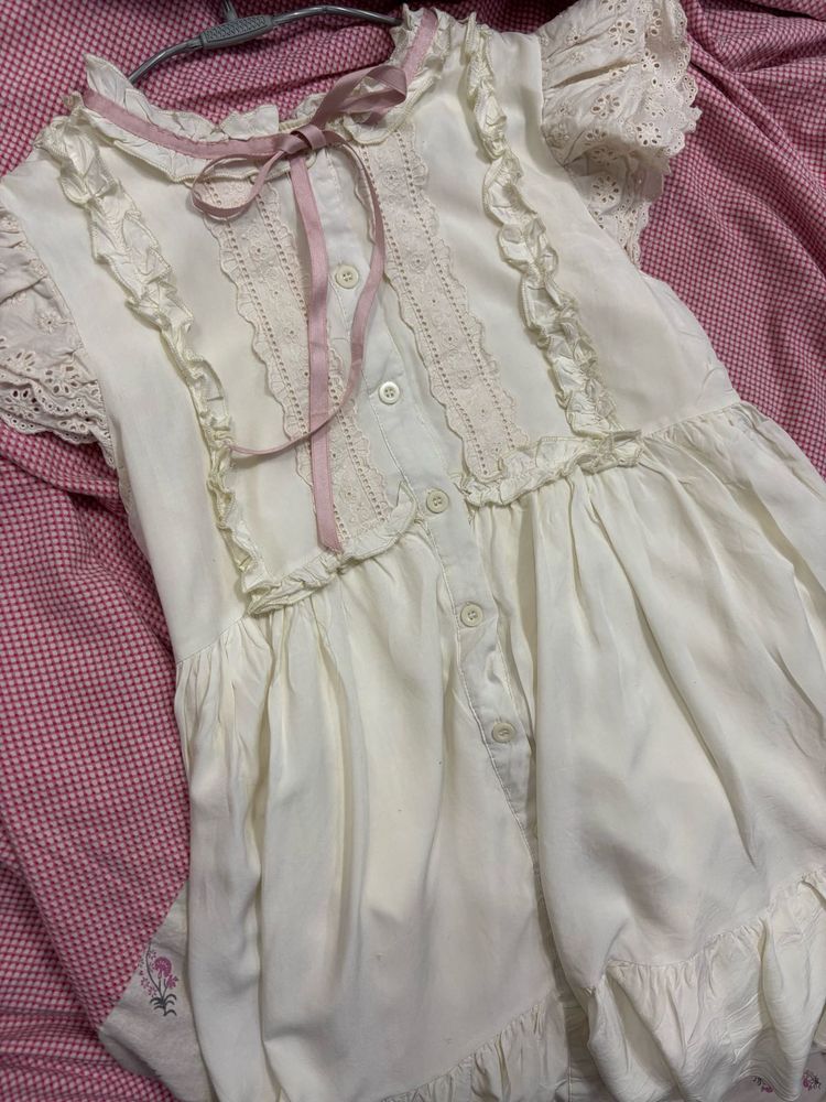 White Dress with Lace