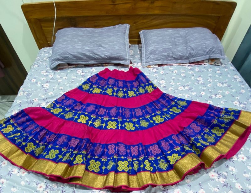 Colorful Flared Indian Skirt