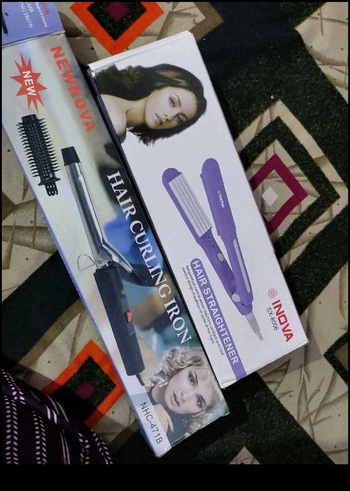 Curler Nd Crimping Combo Of New Product No Coin