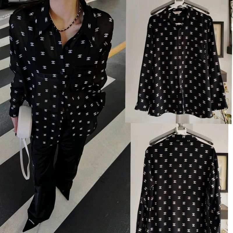 CC Print Button Up Shirt