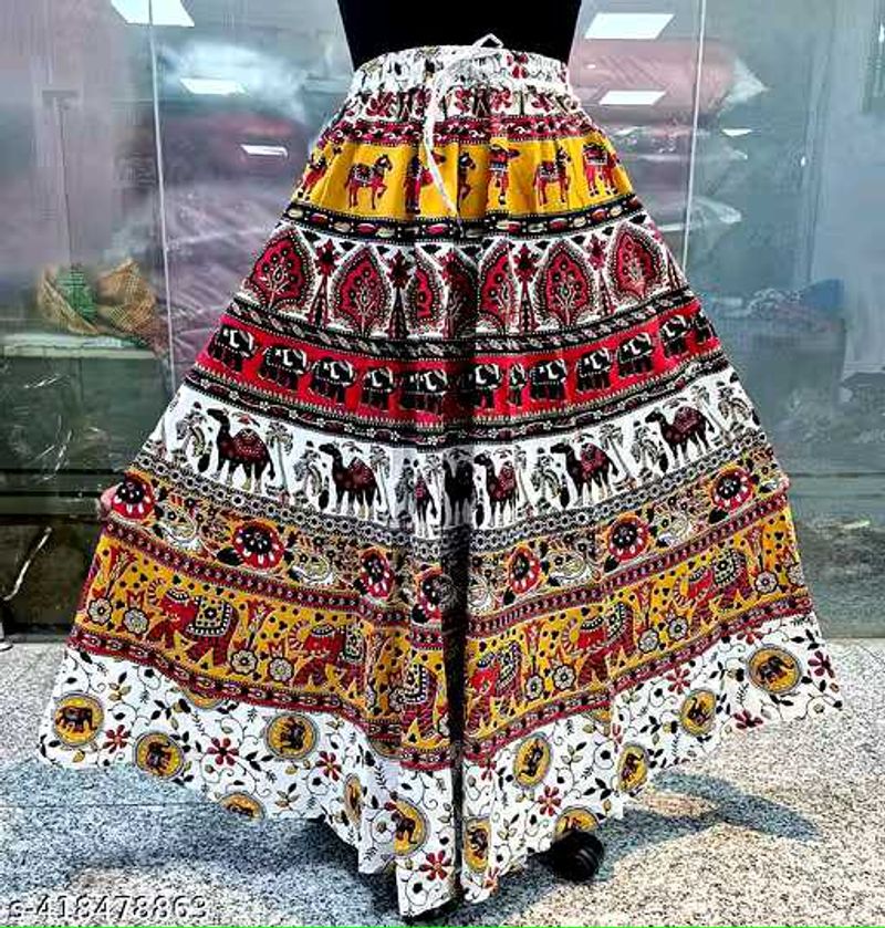 Boho Print Ethnic Skirt